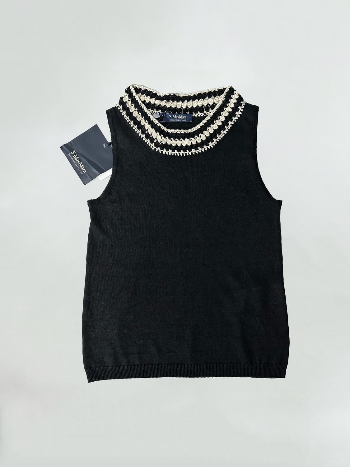 막스마라 린넨 니트 슬리브리스 탑 새상품 상품이미지1