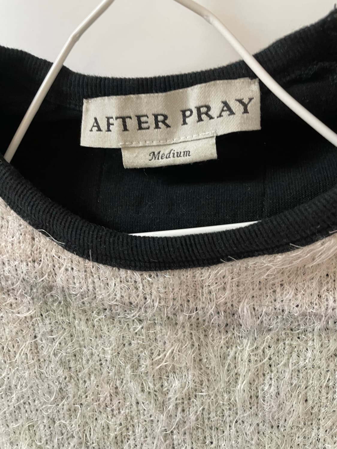 애프터프레이 프린티드 래글런 롱 슬리브 티셔츠 블랙 상품이미지4