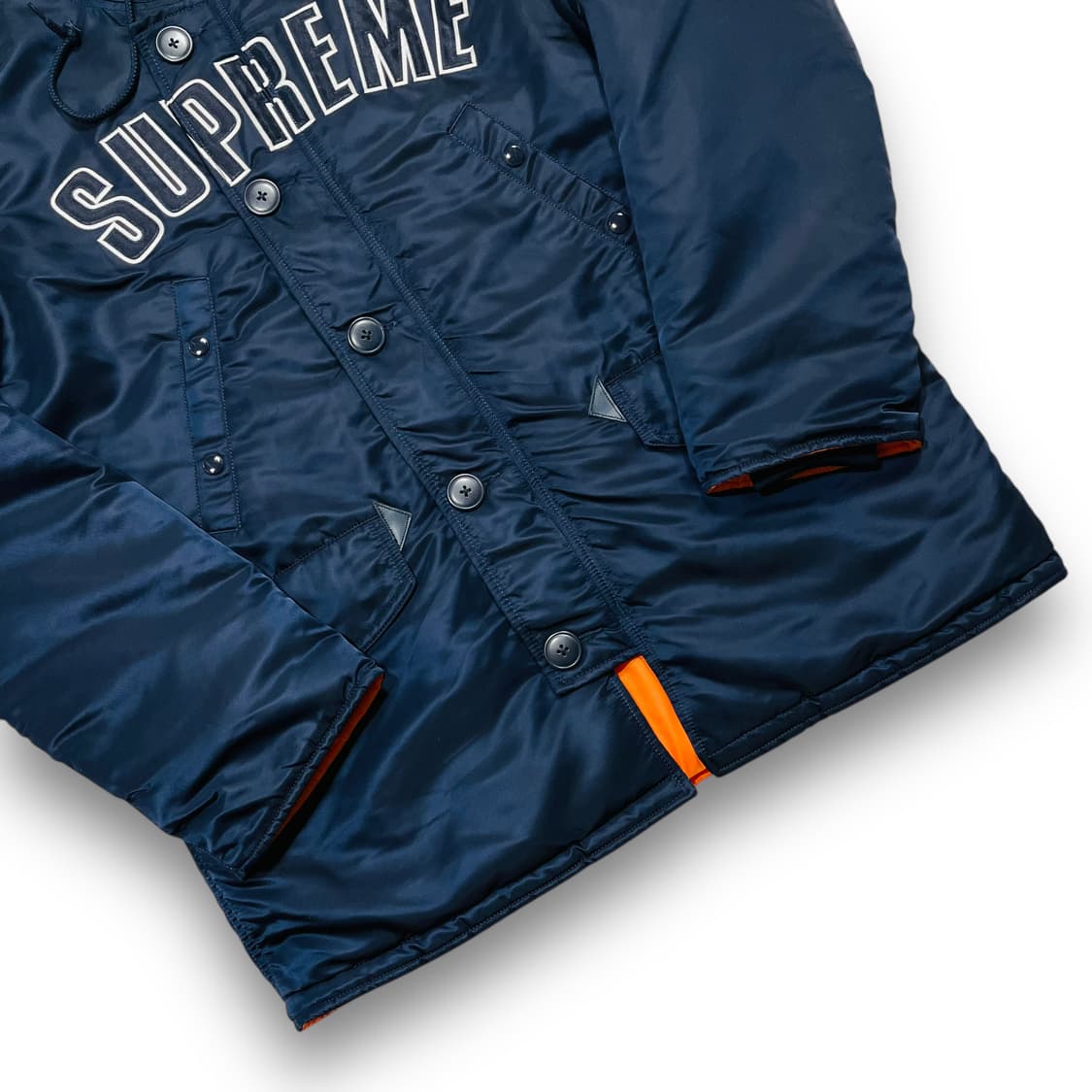 슈프림 ARC 로고 N-3B 네이비 후디 민트급 카파 상품이미지3