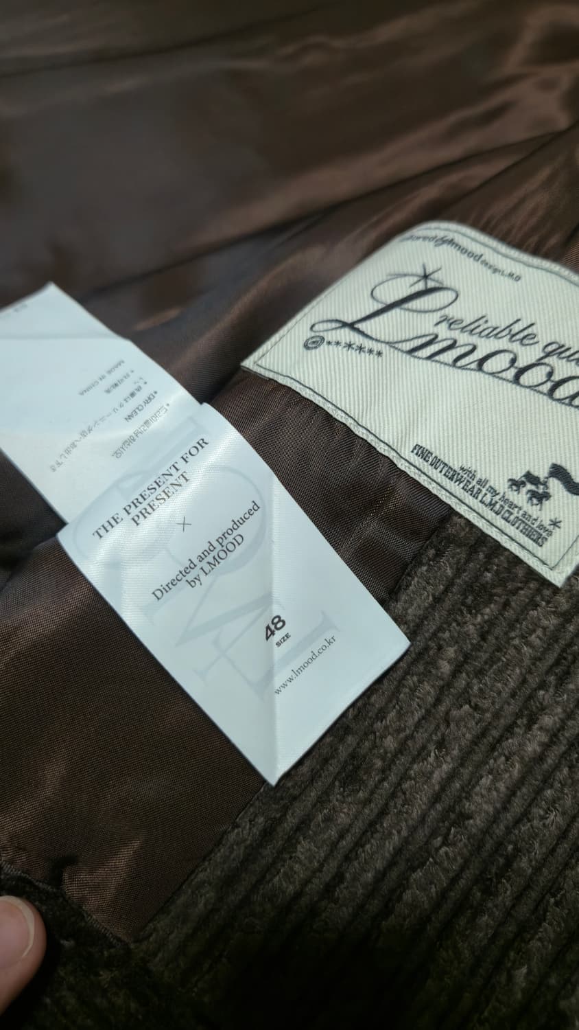 [48] 엘무드 프렌치 코튼 코듀로이 오피서 자켓 브라운 상품이미지3