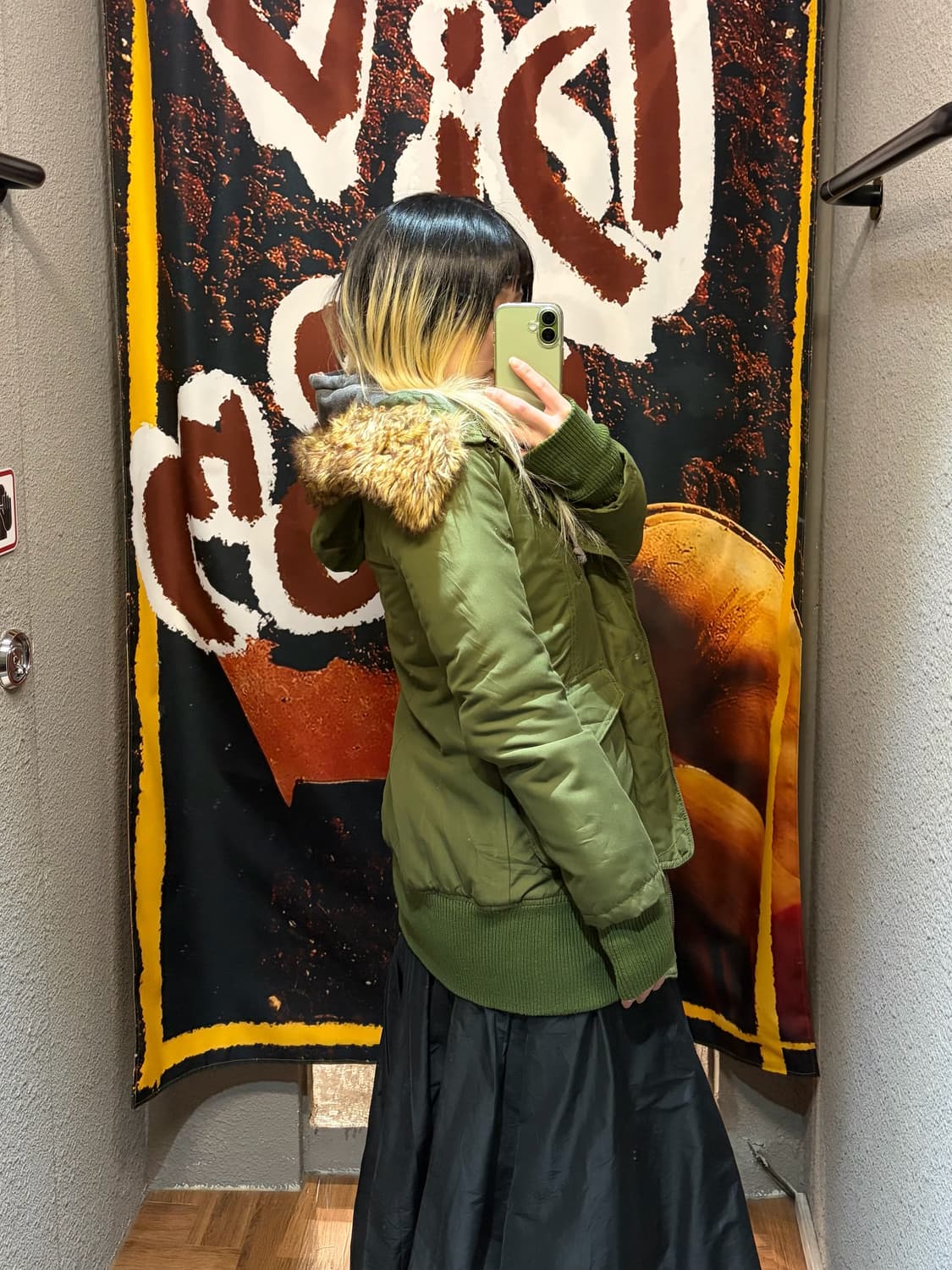 일본빈티지 디테일 야상패딩 상품이미지3