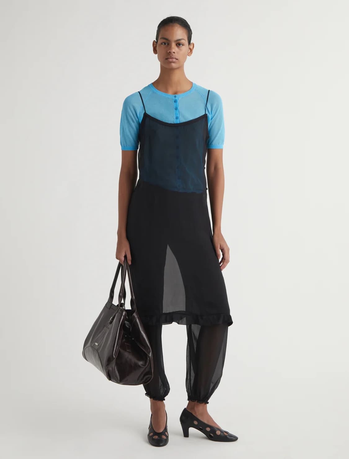 [36,38,39]팔로마울 Uma 도트 힐/블랙 상품이미지2