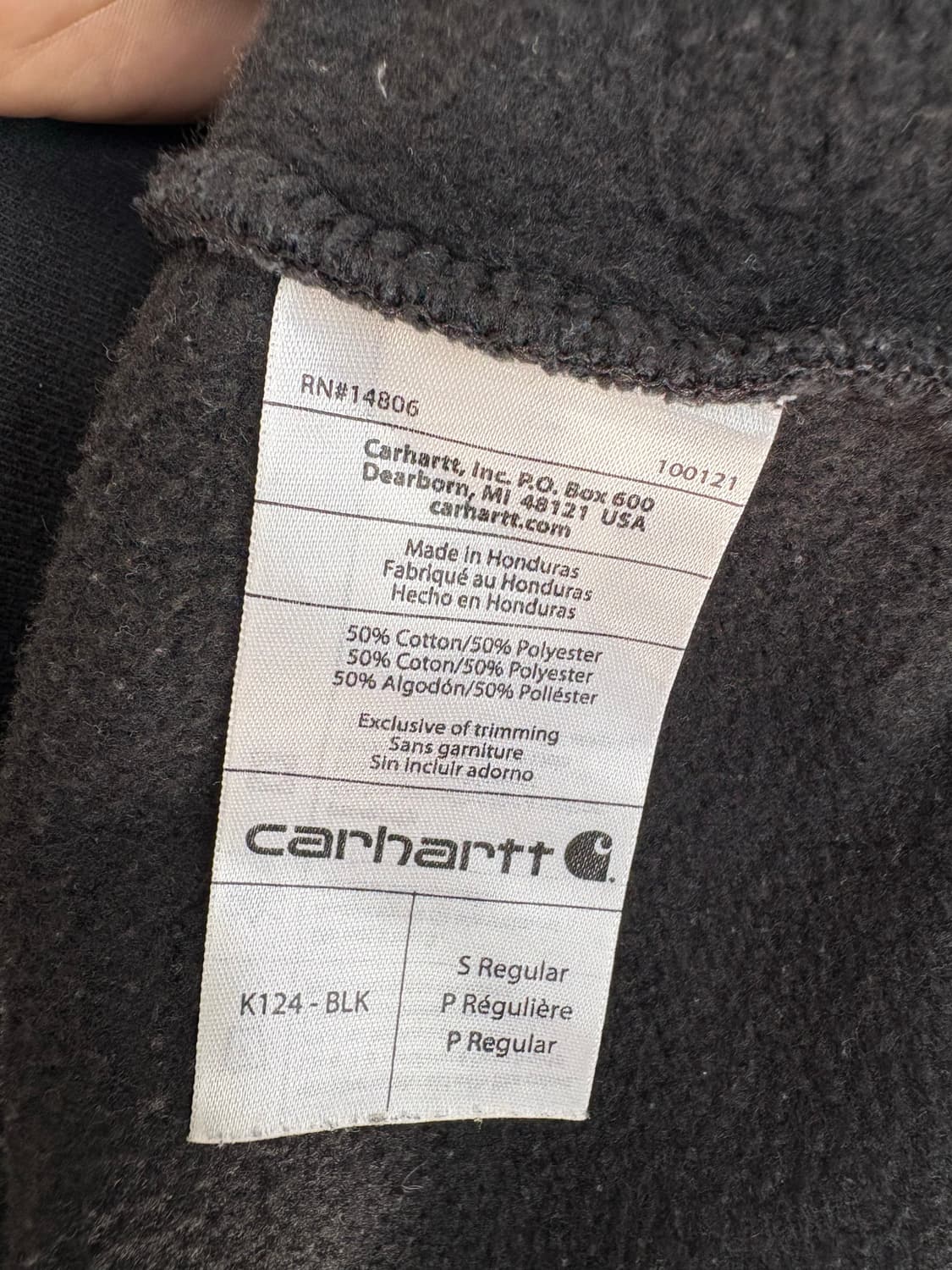  [L]CARHARTT 블랙 맨투맨  상품이미지7