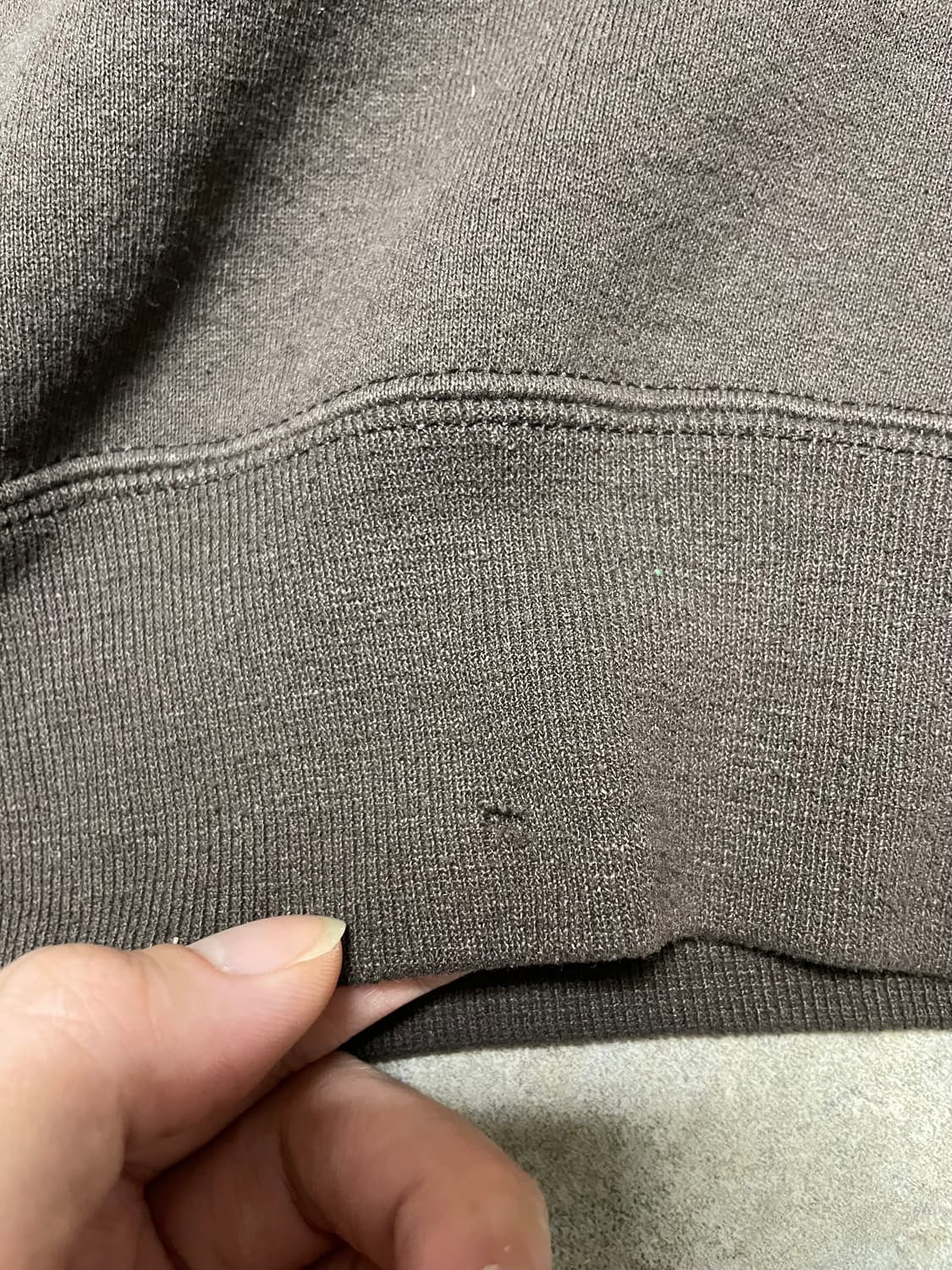 90s USA 러셀 RUSSELL 브라운 스웻 셔츠 맨투맨 상품이미지5