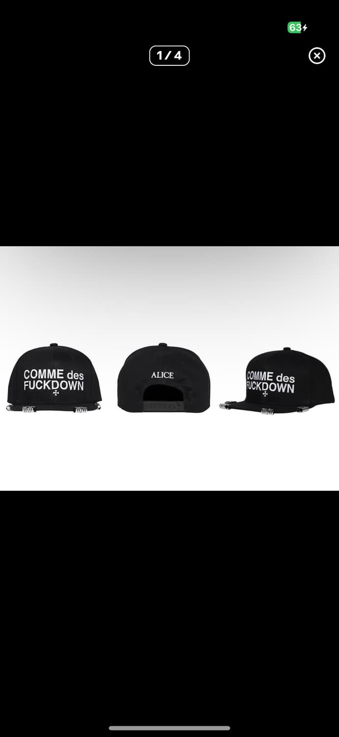 엘리스 할리우드 Alice Hollywood/SSUR 꼼데퍽 다운 스냅백 상품이미지1