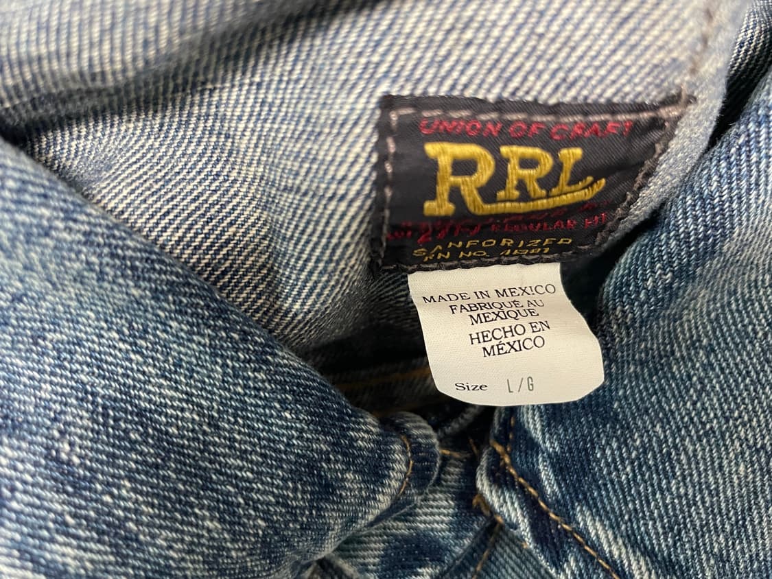 rrl 더블알엘 인디고 데님 재킷 자켓 L 상품이미지2