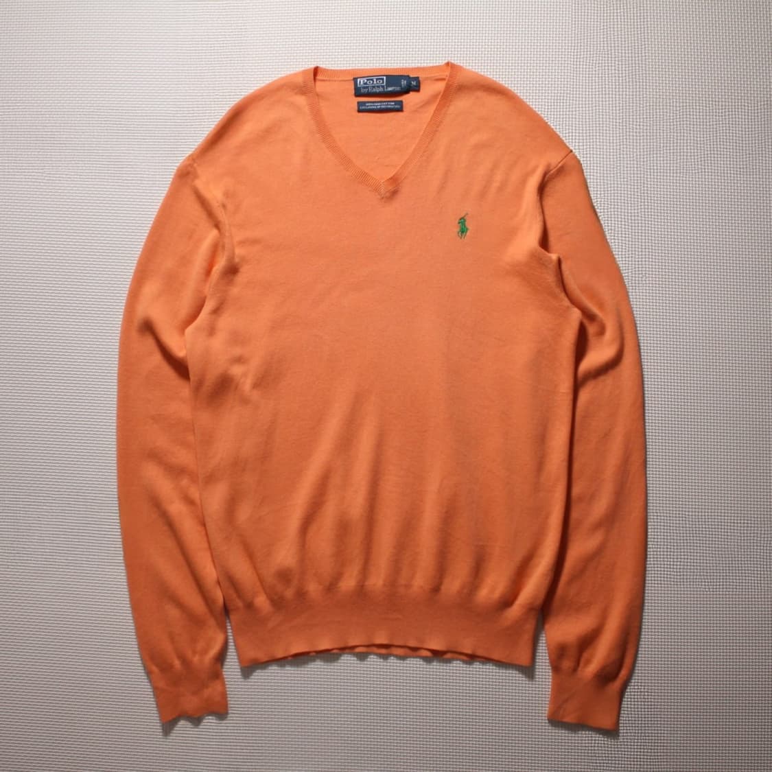 Polo 폴로 랄프로렌 오렌지 브이넥 니트 상품이미지1
