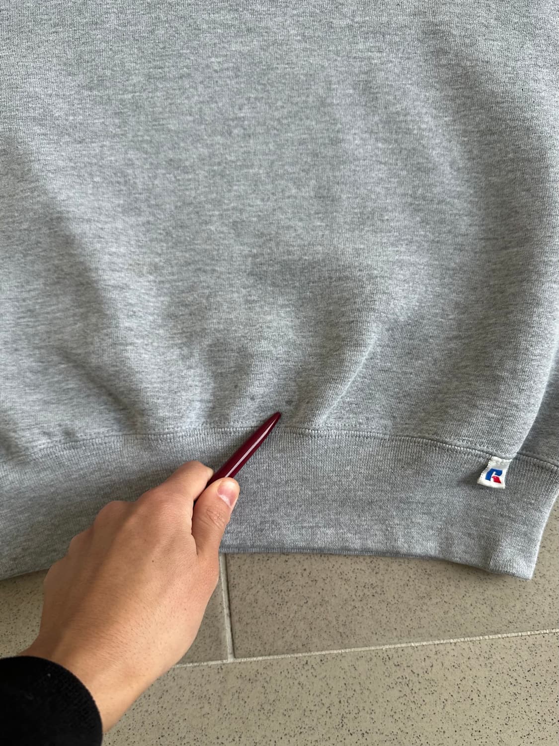 90s 빈티지 러셀 후드 그레이 XL USA 상품이미지5