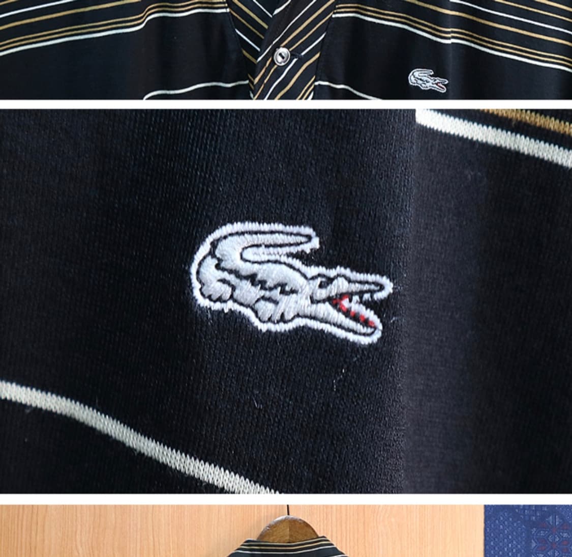 일본판 LACOSTE 라코스테 코튼100% 원버튼 단가라 카라티

 상품이미지4