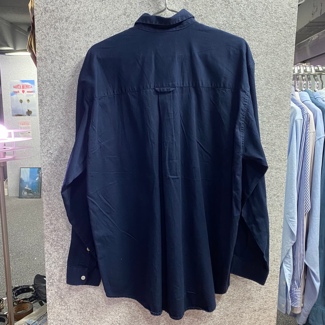 칼하트 패치로고 네이비 워크 셔츠 B3643 상품이미지5