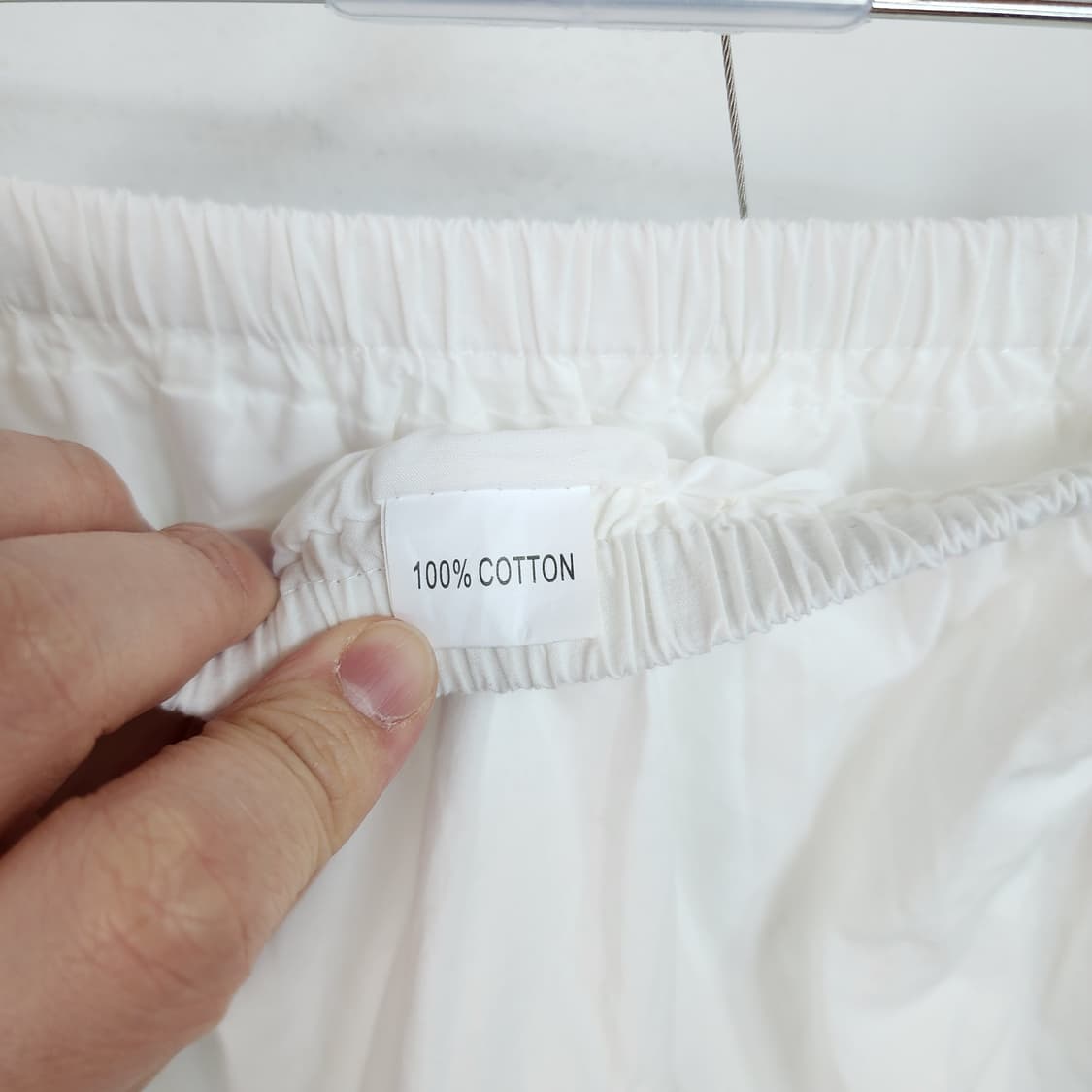 레이스 캉캉 롱 스커트 화이트 상품이미지5