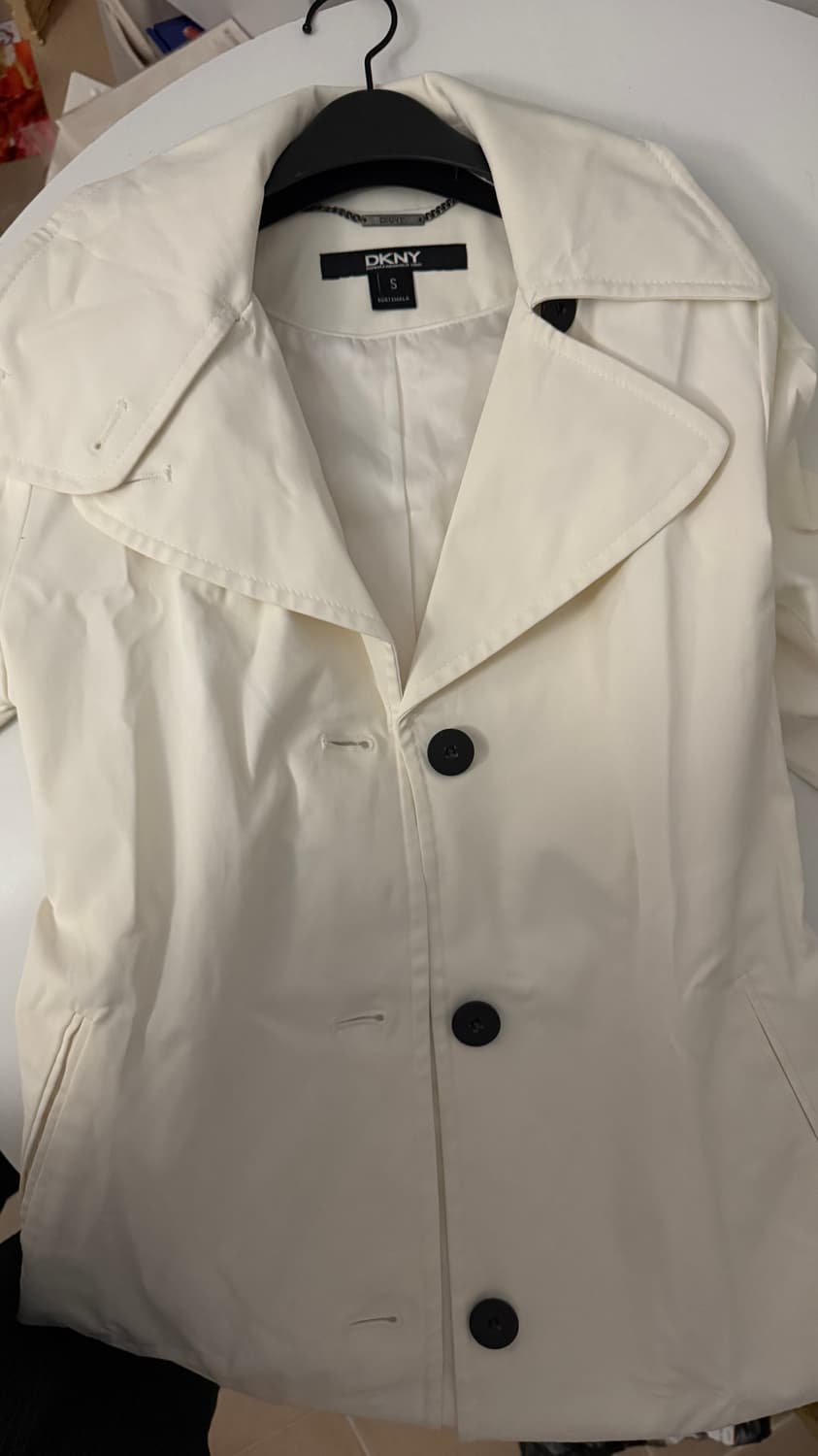 Dkny 도나카란 벨티으 하이넥 트렌치 롱 코트 상품이미지2