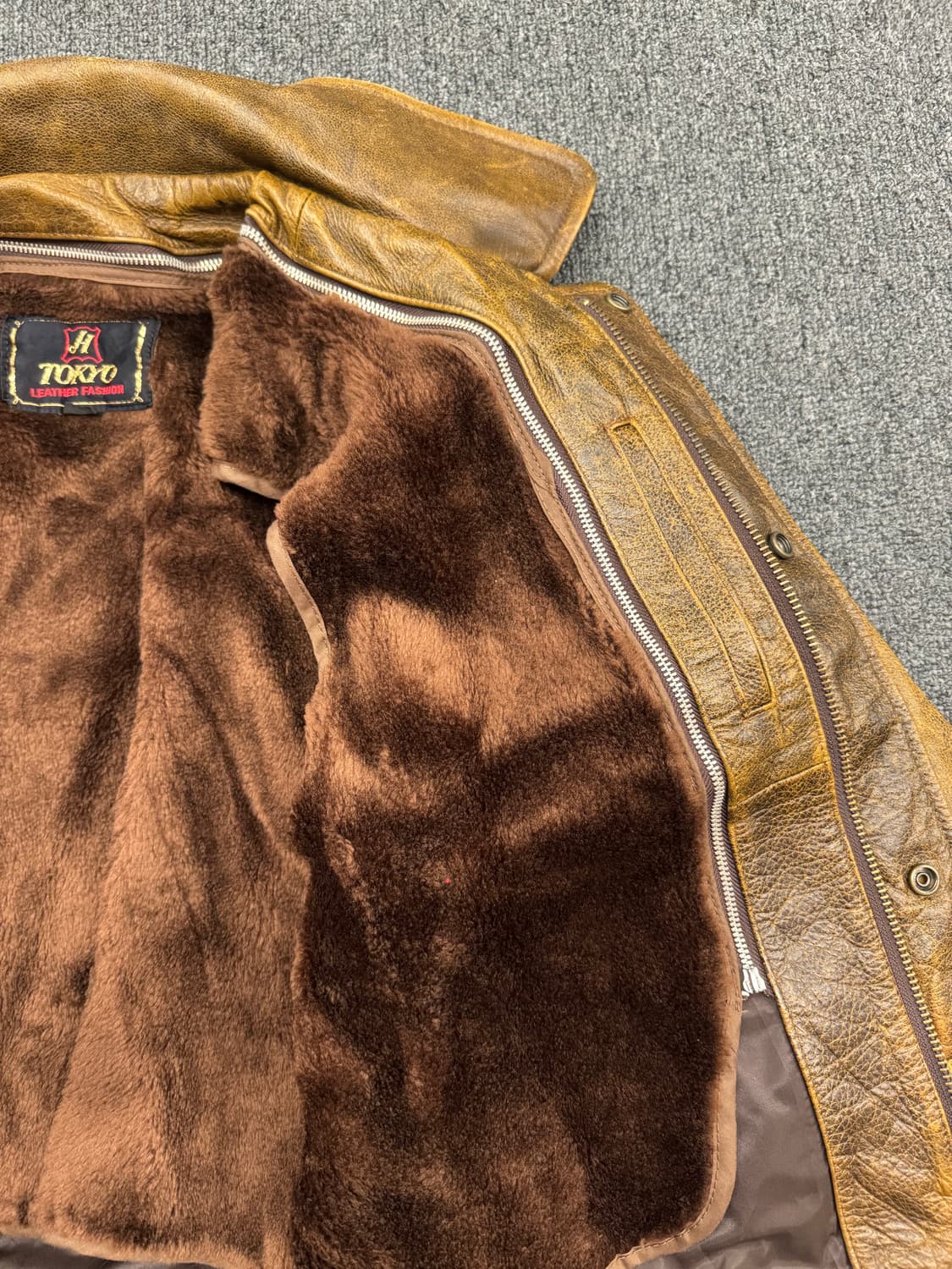 L)H Tokyo Leather 빈티지 a-2 스타일 레더 자켓 상품이미지4