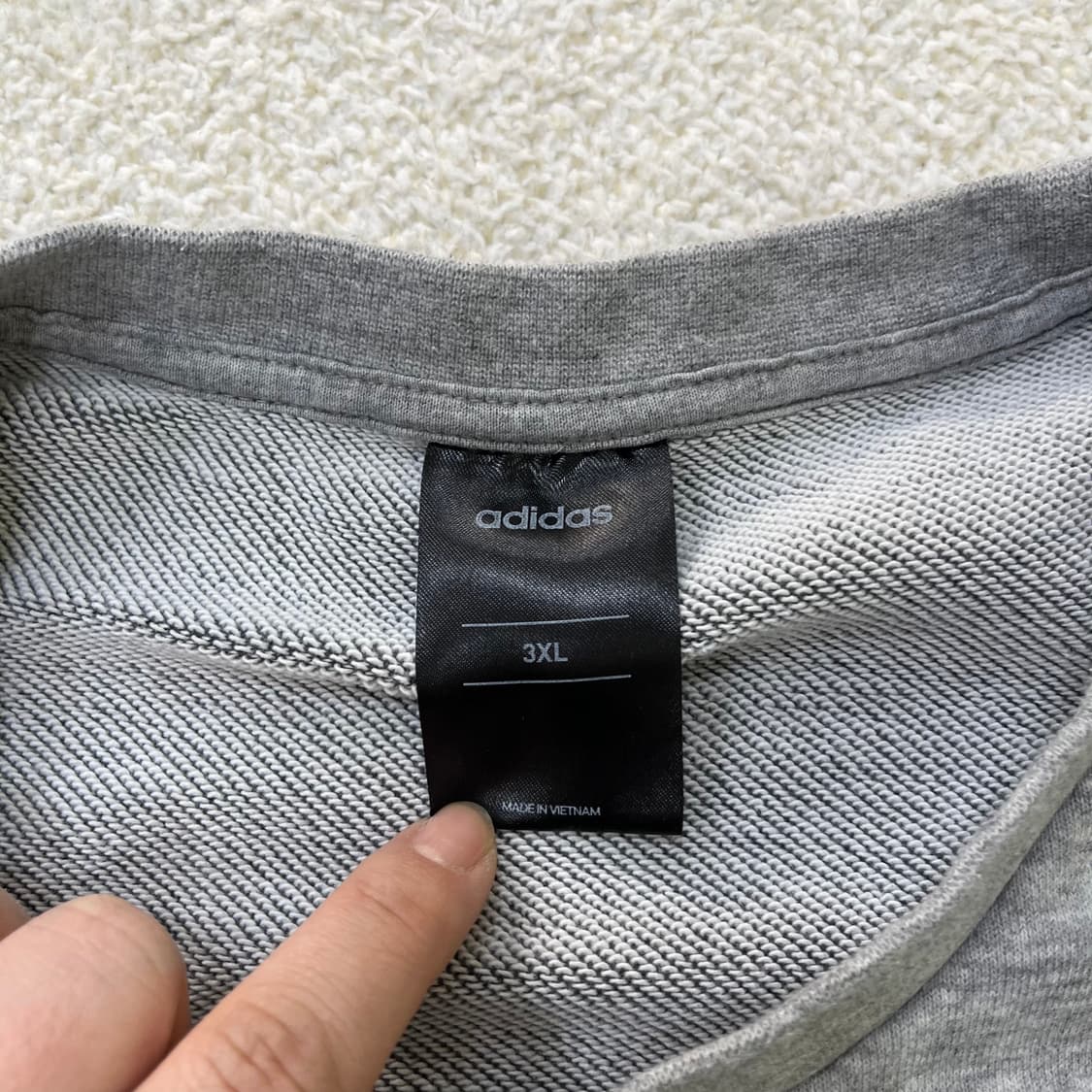 3XL 아디다스 빅로고 긴팔 맨투맨 0325M 상품이미지2