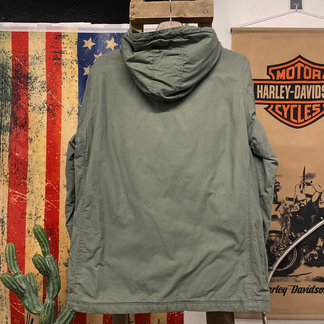 00s 아비렉스 밀리터리 후드 야상 필드 자켓 상품이미지2