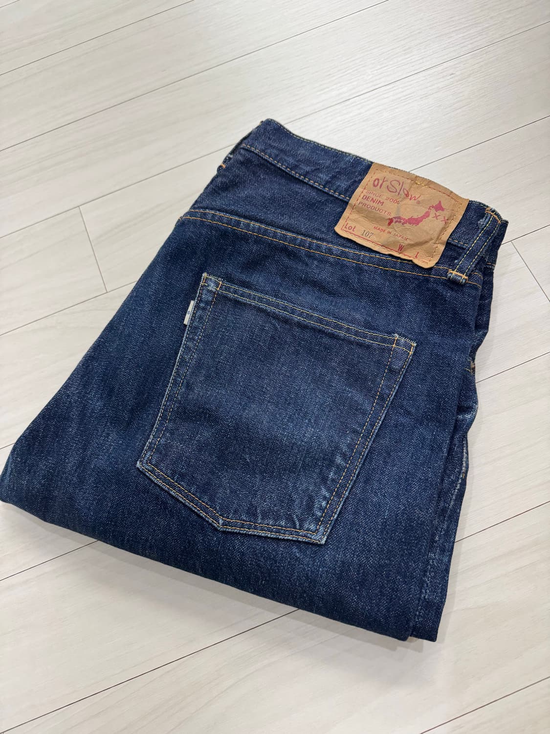 오어슬로우 데님 107 슬림핏 판매 합니다. 상품이미지7