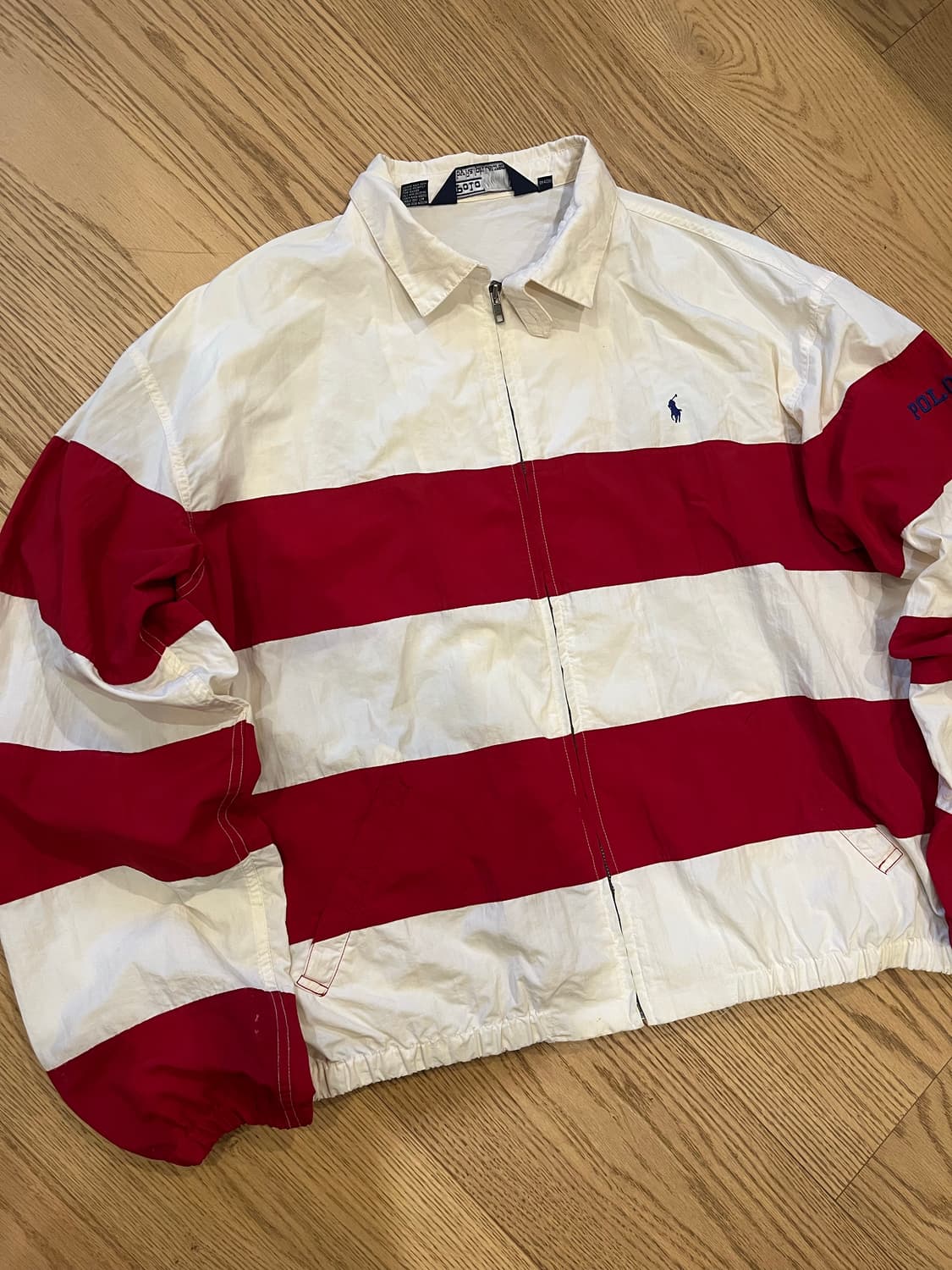 빈티지 폴로 랄프로렌 럭비스타일 나일론자켓 상품이미지1