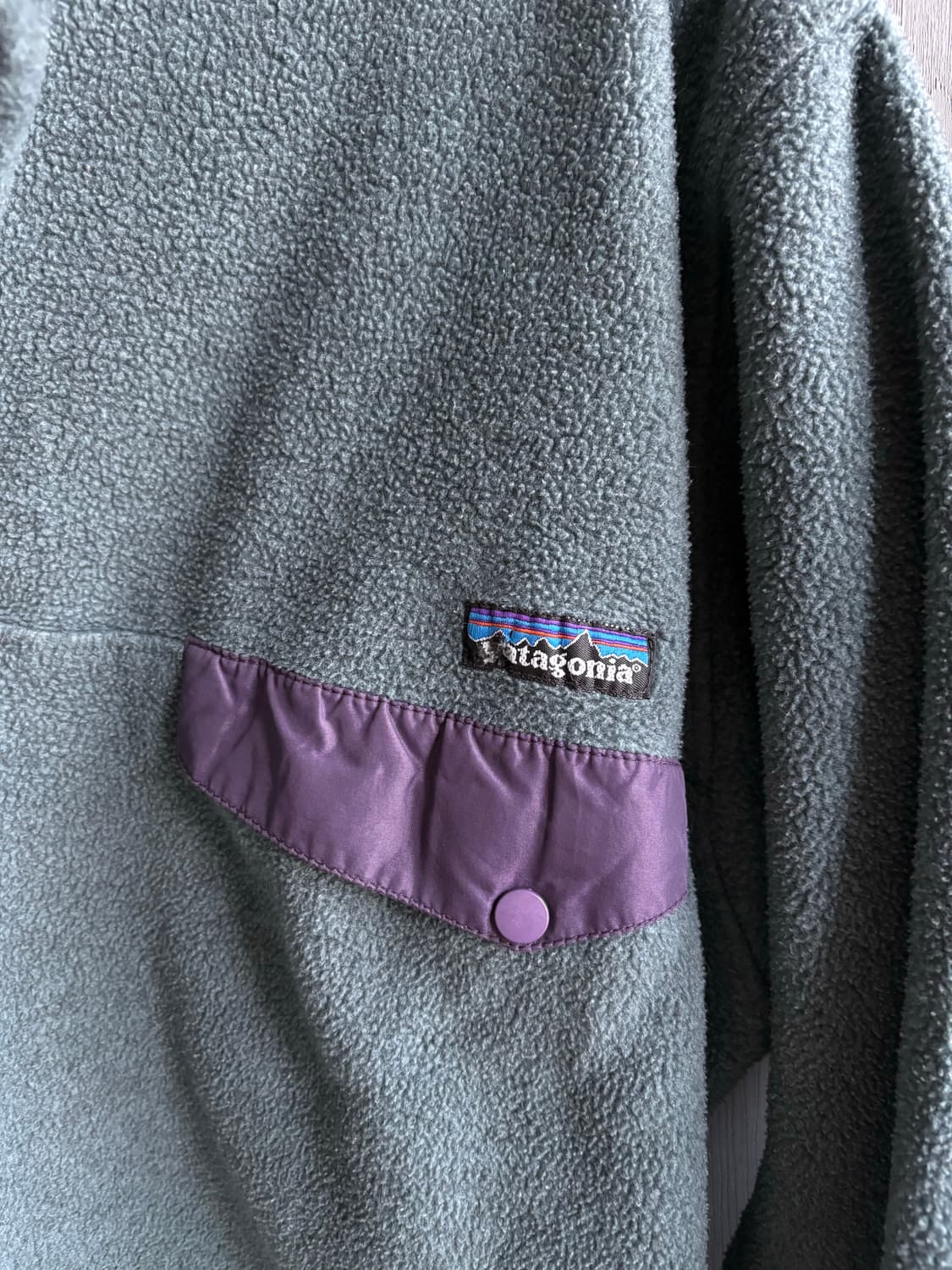 (M) 파타고니아 90s 빈티지 신칠라 그레이 / 퍼플 자메이카 상품이미지5