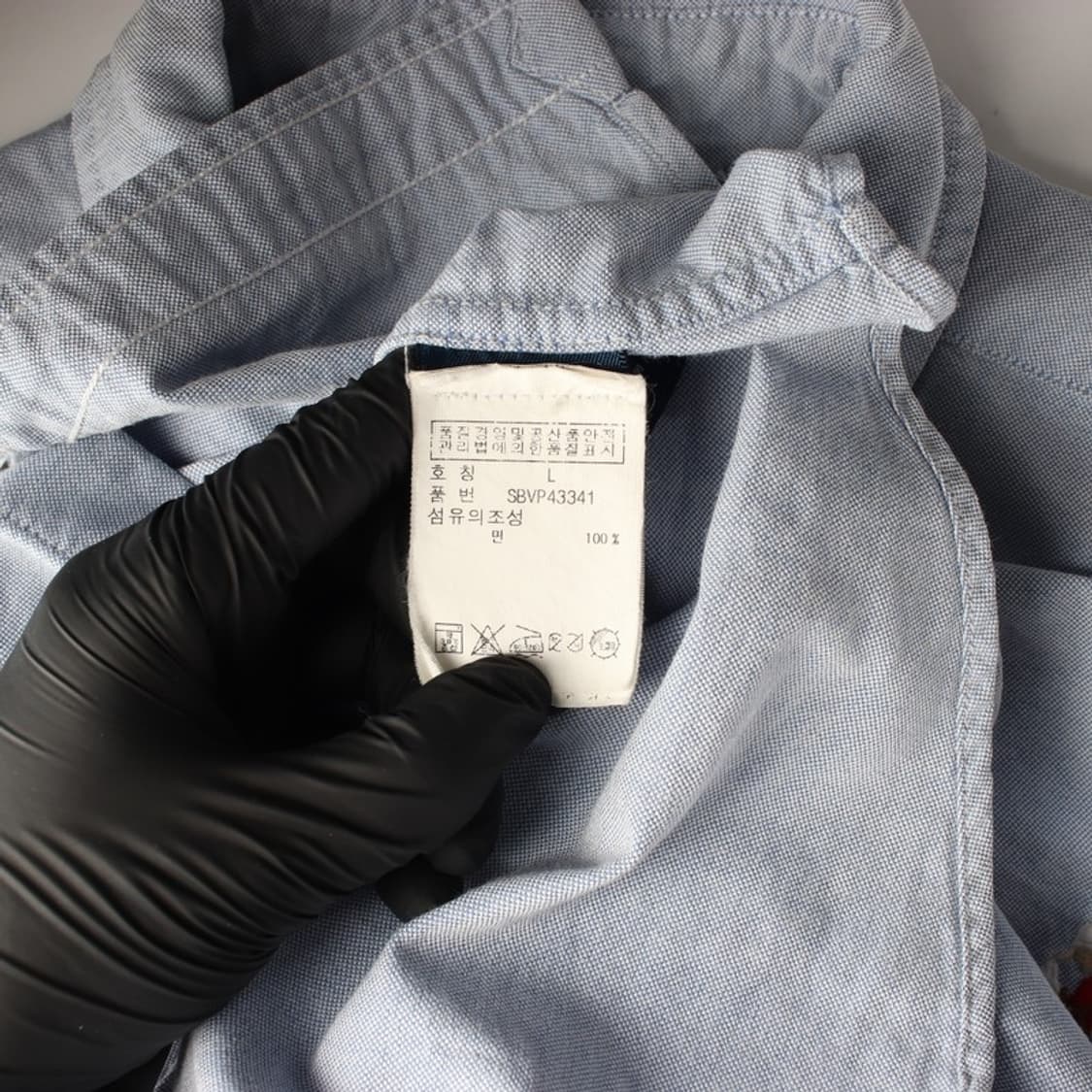 폴로 랄프로렌 라이트 블루 옥스포드 셔츠 L 14-16 상품이미지6