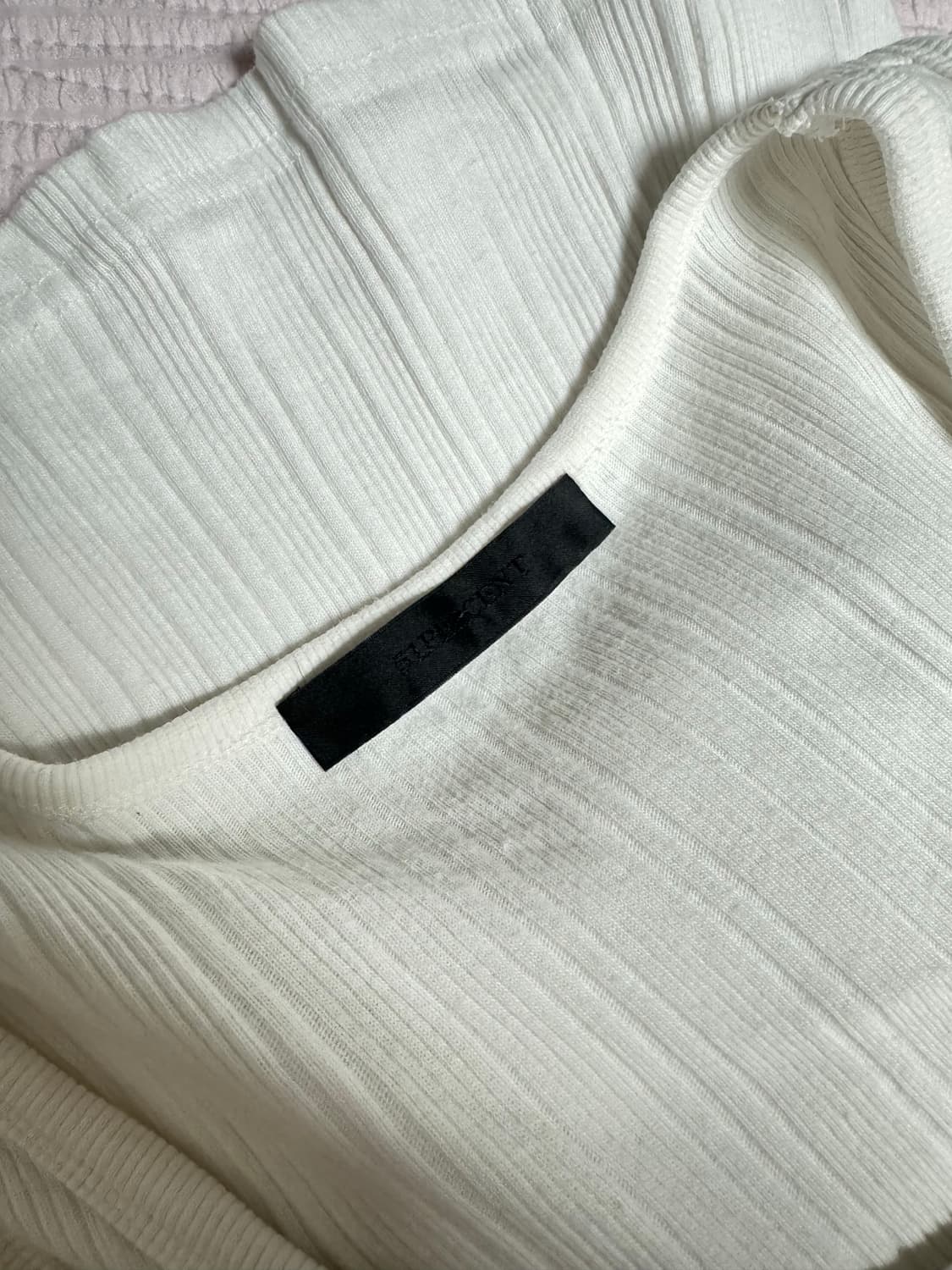 51퍼센트 슬리브리스 나시 화이트 M 상품이미지2