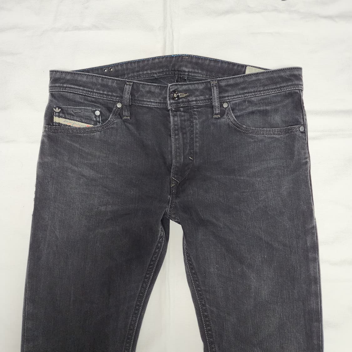 디젤 x 아디다스 흑청 락시크 데님팬츠 상품이미지4