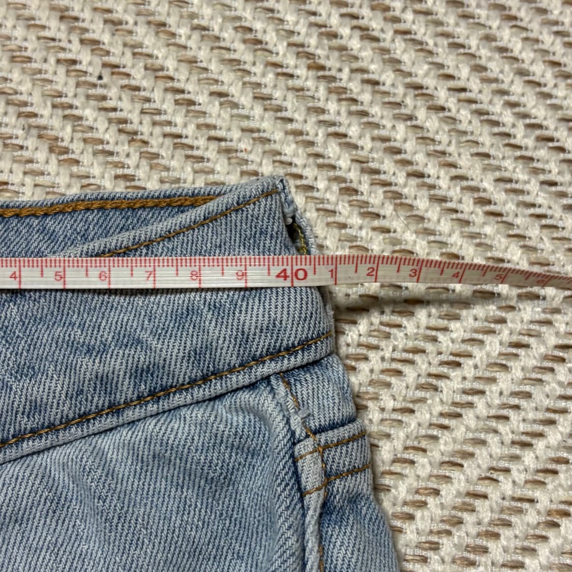 리바이스 502 연청 데님 반바지 W31 상품이미지5