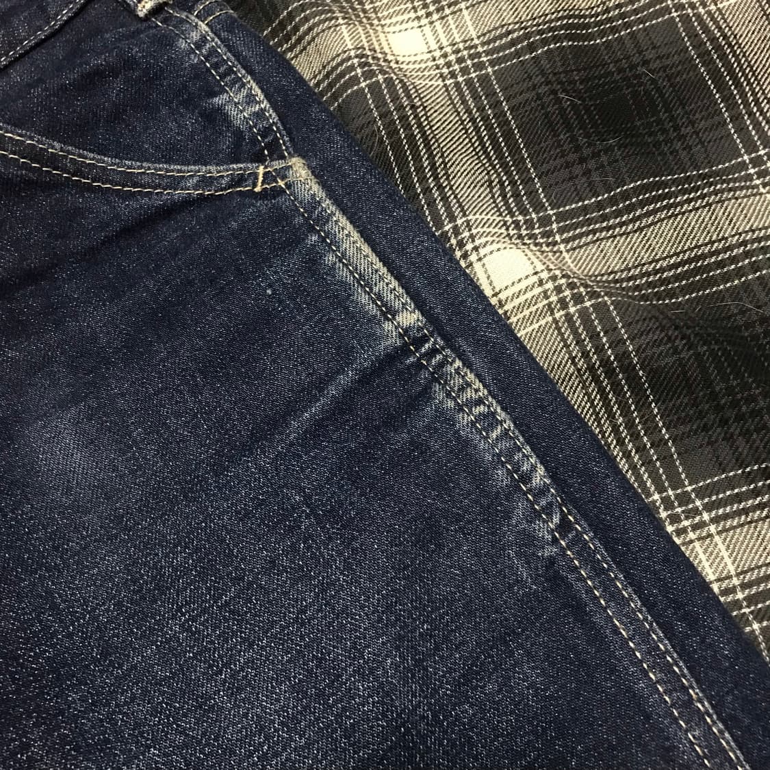 일본판 유니클로 u  재팬 페브릭 페이딩 워크 데님 상품이미지3