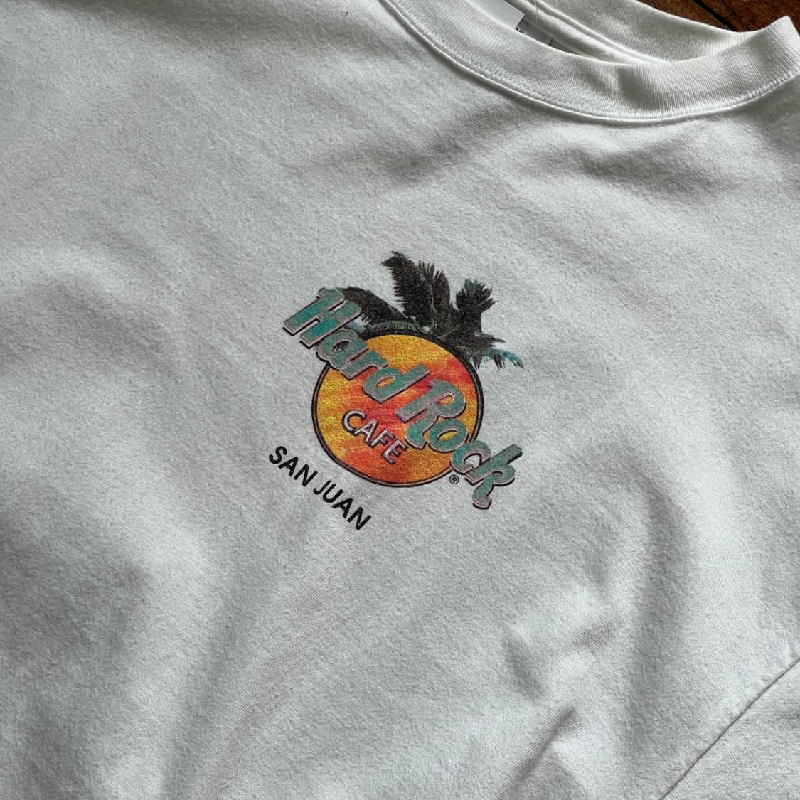 90's 하드락 카페 산후안 프린팅 반팔 티셔츠 상품이미지2