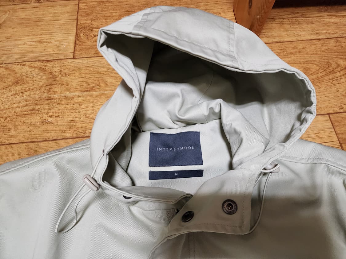 [M] 인템포무드 스트링 에센셜 후디 쉘 파카 샌드베이지 상품이미지4