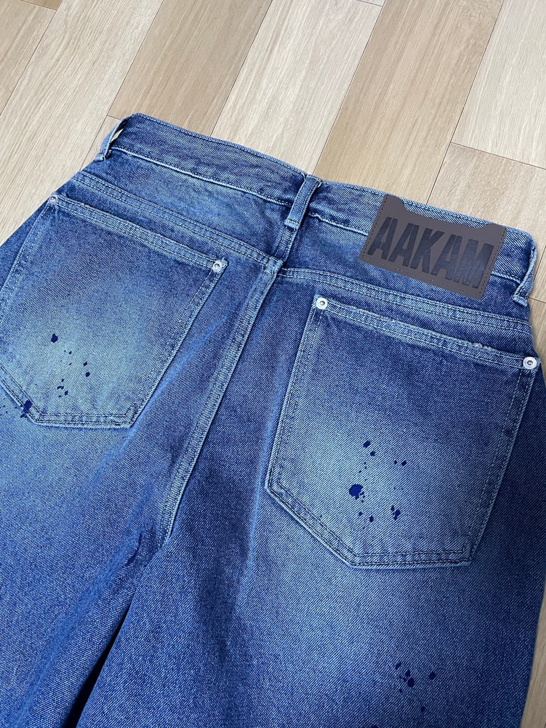 아캄 Paint Washed Denim Pants (Blue) 상품이미지5