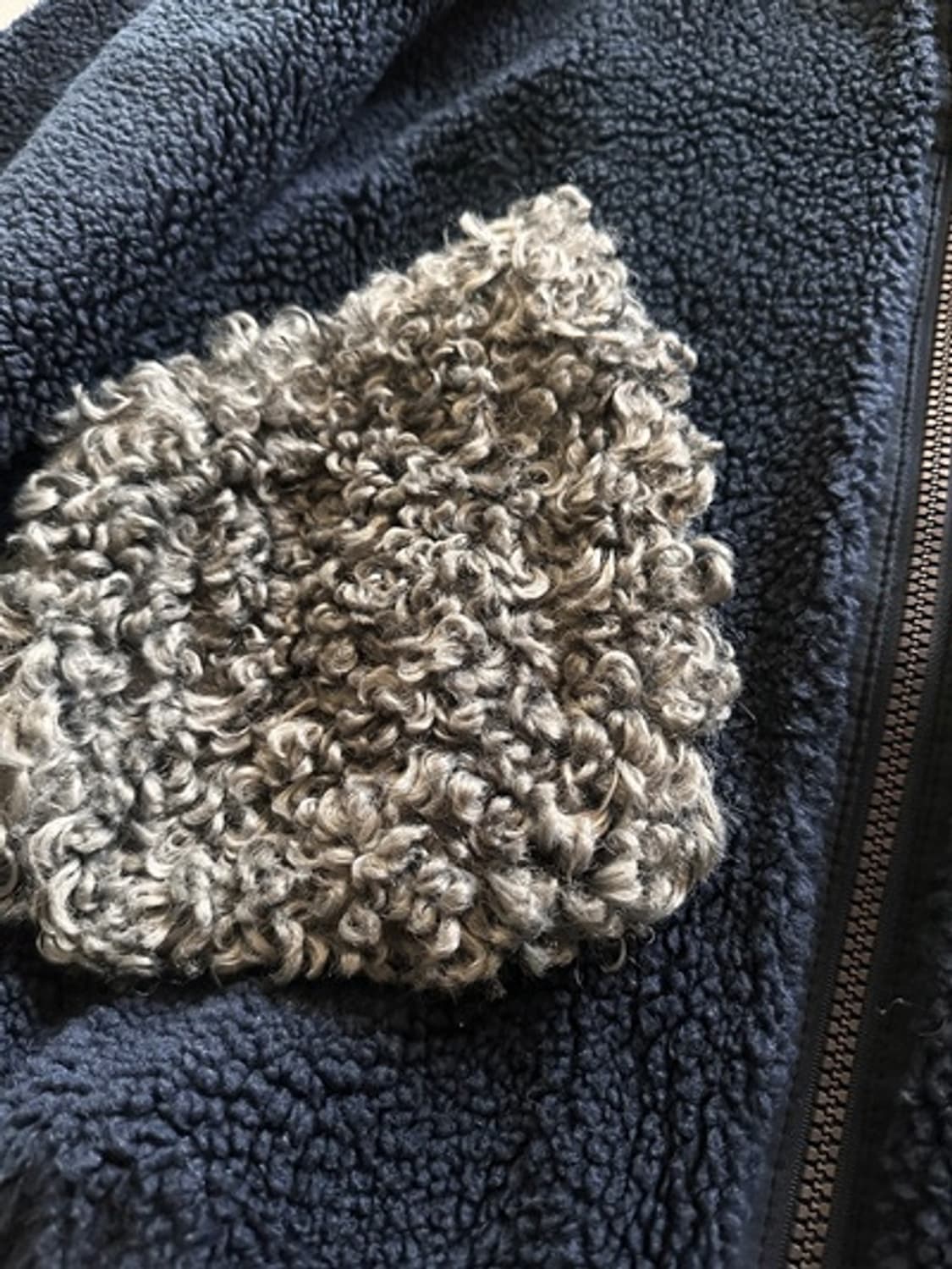 럭키슈에뜨 부클 집업 무스탕  (오버핏)    상품이미지8