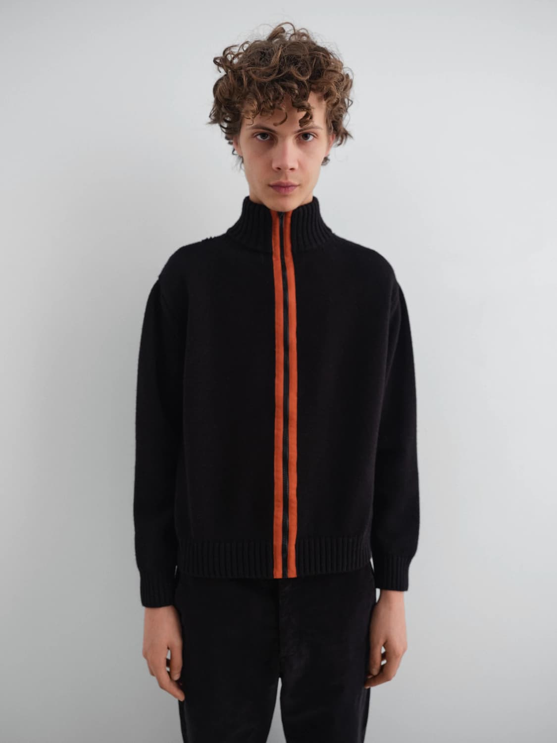 (L,XL) 기마구아스 Alonso  집업 가디건 블랙 상품이미지1