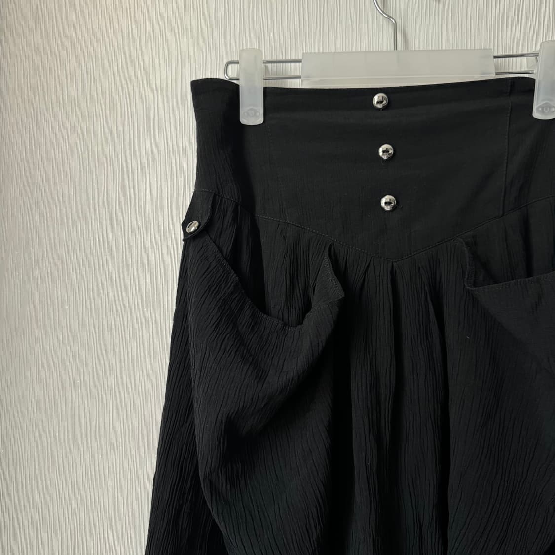 아카이브 드레이프 레이어드 셔링 견장 스터드디테일 롱스커트 치마 락시크 상품이미지3