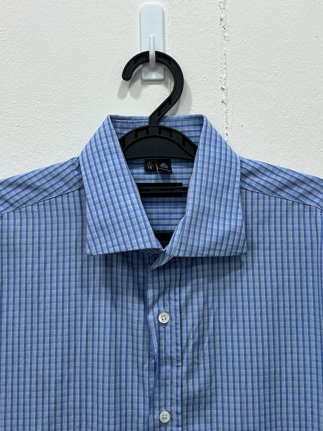 버그도프굿맨 Bergdorf Goodman 블루 체크셔츠 100~105 상품이미지3