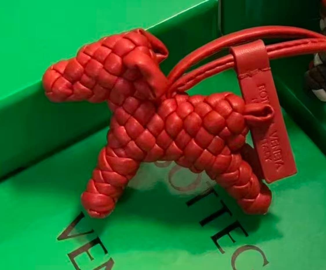 보테가 스타일 백참, 도그 백참, 강아지 백참, 새상품 상품이미지2