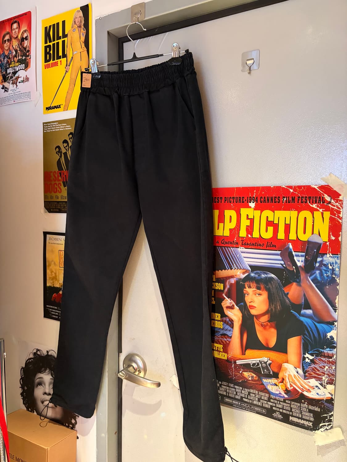 마락 밴딩 블랙 조거 팬츠 상품이미지1