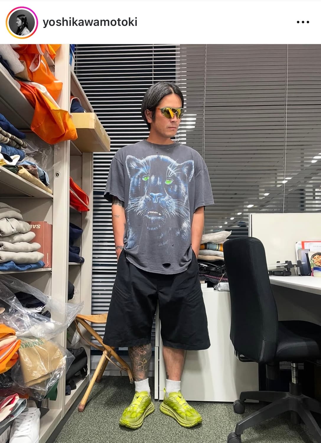 빈티지 90s 재규어 그래픽 롱슬리브 쭉티 L 상품이미지8