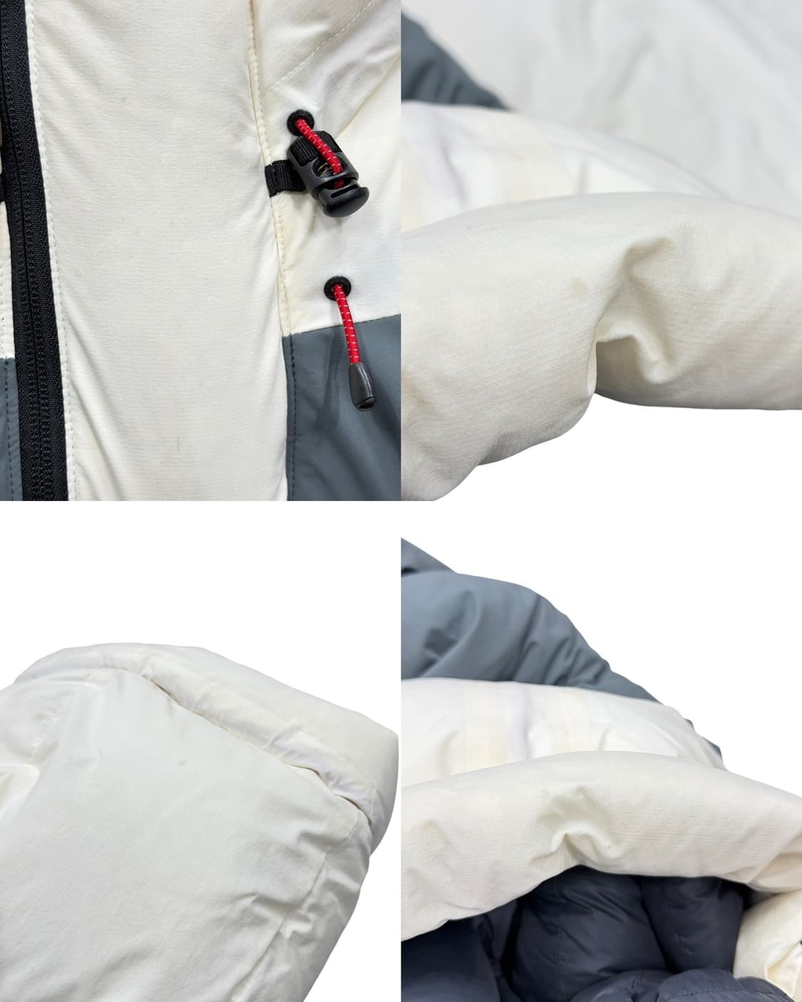 노스페이스 대장급 히말라야2 패딩 파카 화이트 그레이 100 L 상품이미지8