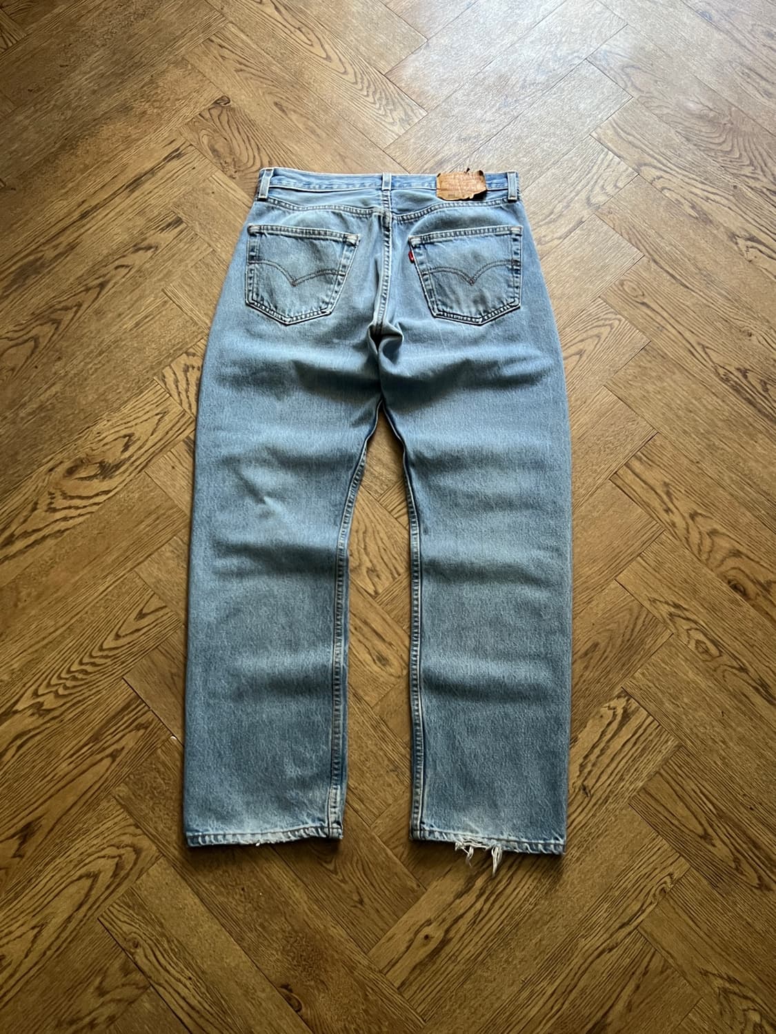 [32]90's 리바이스 501 Made in USA 데님 팬츠 S31 상품이미지2