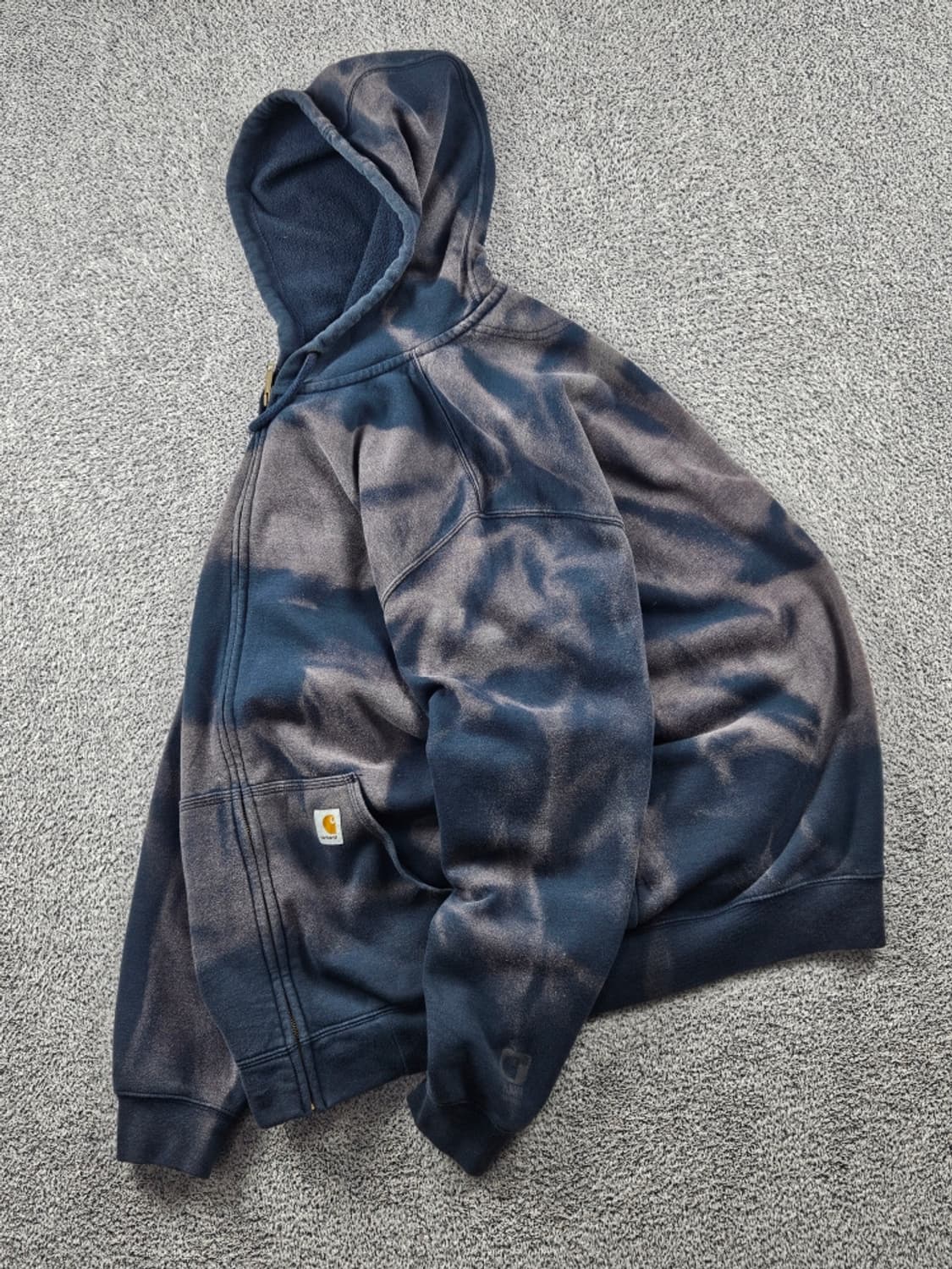 칼하트 다잉 워시드 커스텀 스웻 후드 집업 ( 2XL ) / 10824 상품이미지3