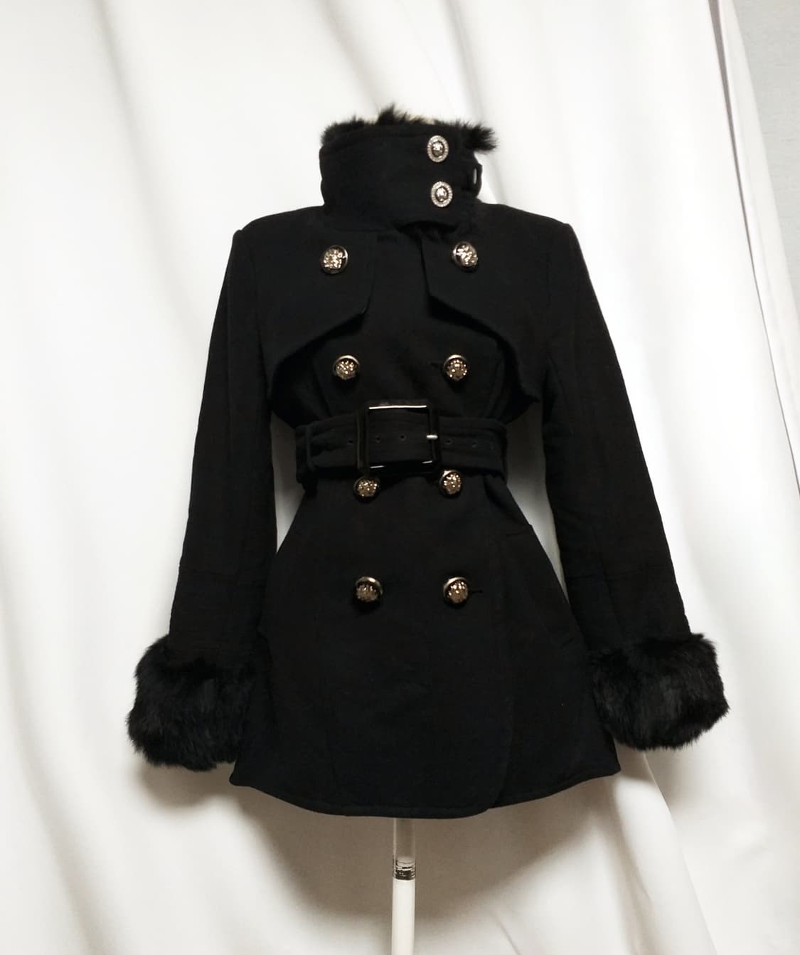 빈티지 퍼코트 대장 y2k자켓 그런지 핀터깔 오네갸루 긱시크 고스펑크 상품이미지2