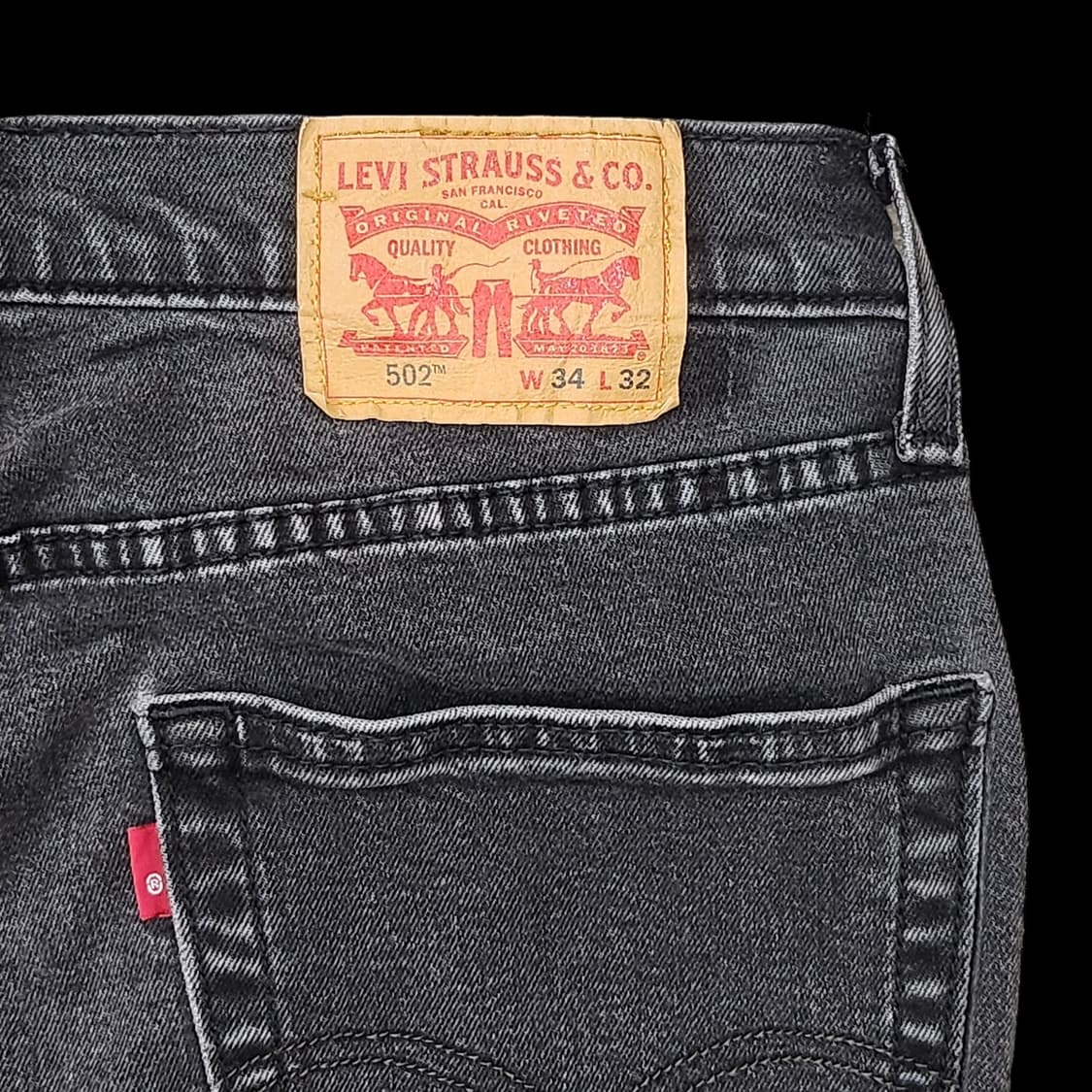 리바이스 빈티지 흑청 데님팬츠 상품이미지5
