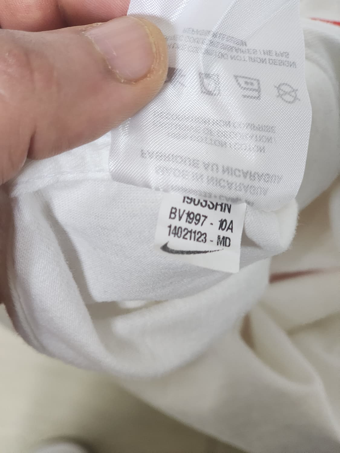 나이키 스포츠웨어 Just Do It 스우시 반팔 티셔츠 화이트 95(M 상품이미지4