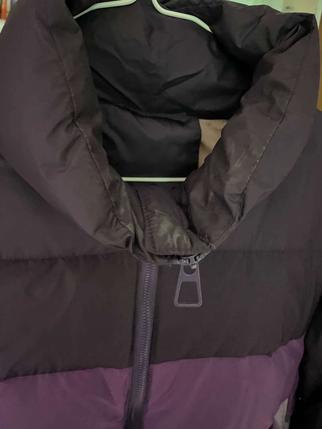 빈티지 퍼플 스트링 구스다운 패딩 상품이미지2