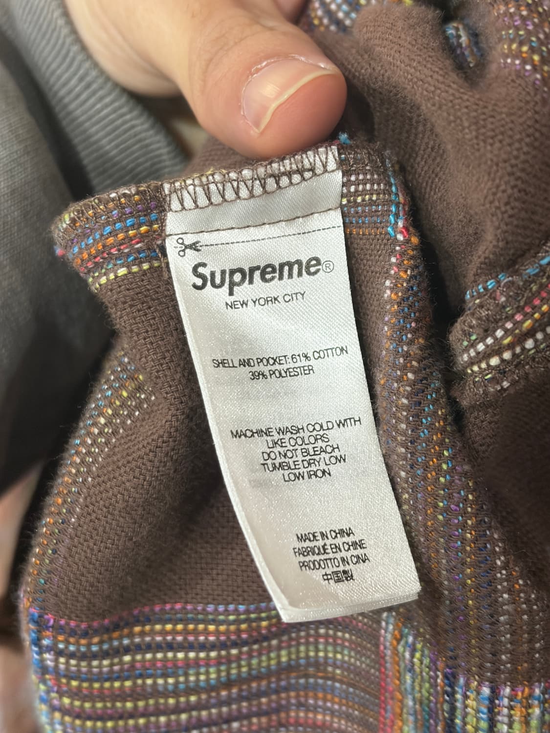 23FW 슈프림 우븐 플레이드 긴팔 셔츠 L 상품이미지6