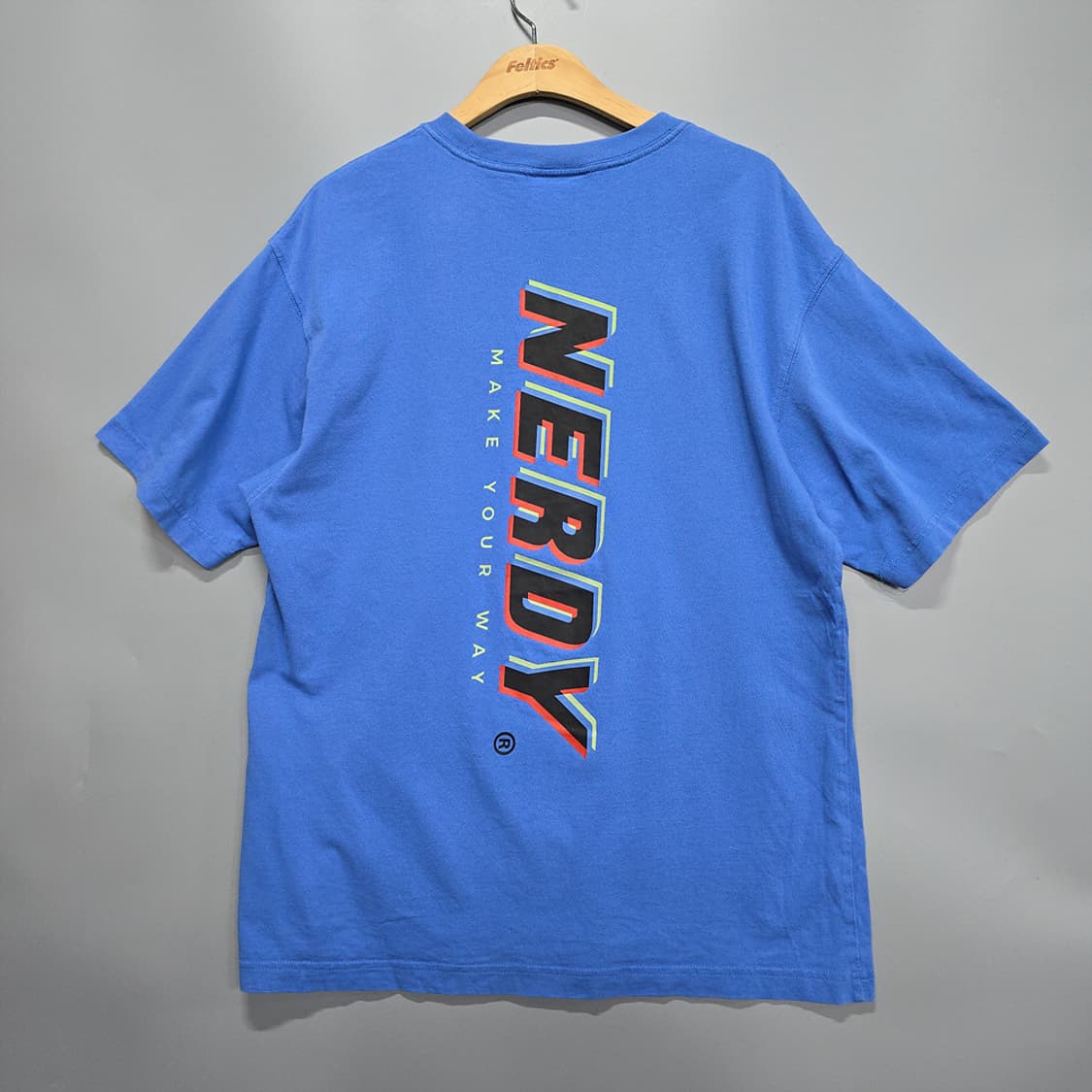 널디(NERDY) 백로고 반팔 티셔츠 M 상품이미지2