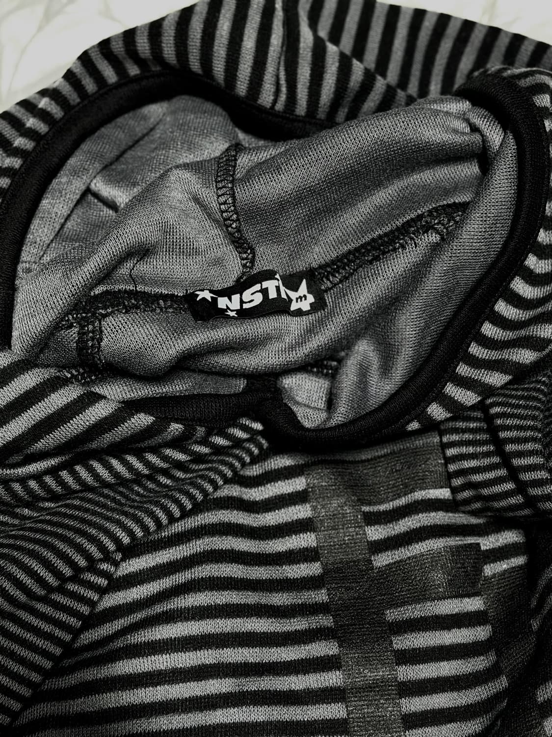 카이파이 네스트킥 키프 스트라이프 후드 롱슬리브 블랙 상품이미지4