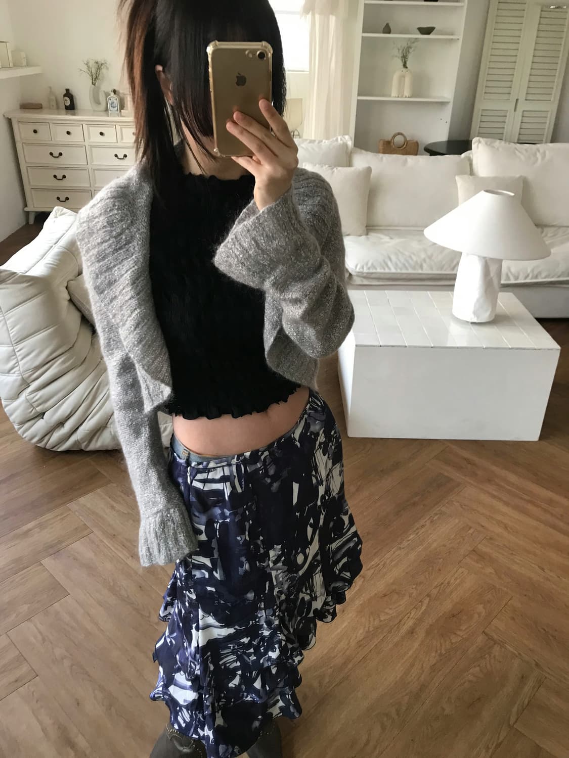 vintage grey cardigan 상품이미지4