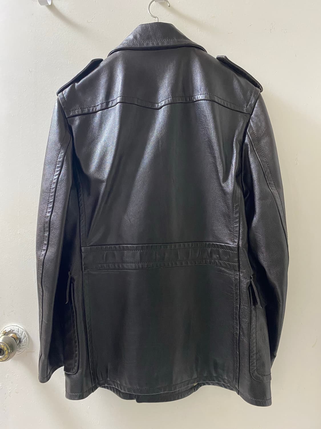 버버리 레더 피코트 상품이미지2