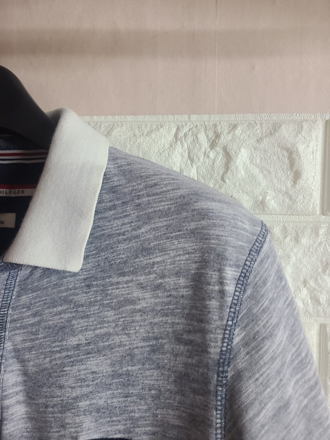 타미힐피거 카라 반팔티 그레이 M 상품이미지2